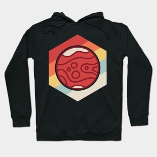 Retro Vintage Planet Mars Hoodie